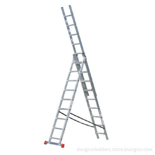Aluminum Ladder with Stabilizer and High Strength Rail, Compliant with EN 131, 150kg Maximum Load